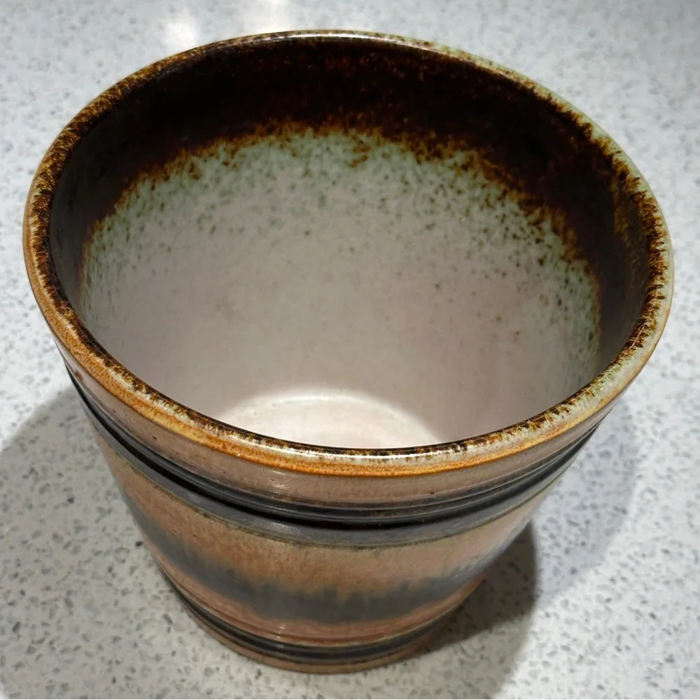 Vintage Italian Mid Century Modern Planter Stamped Italy - Picture 3 of 8